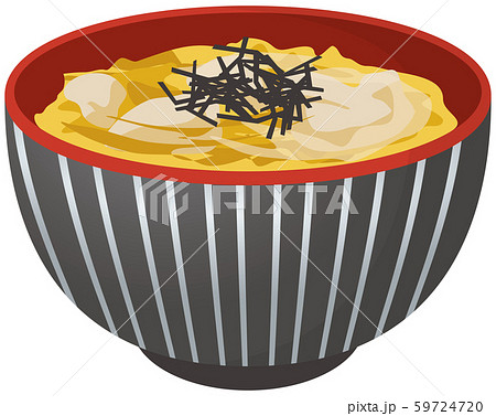 親子丼のイメージイラストのイラスト素材