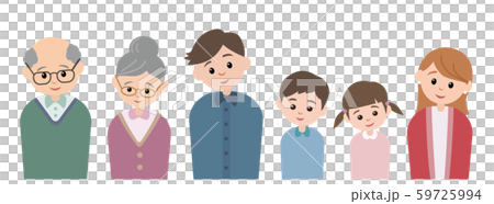 Family of three households smiling 59725994