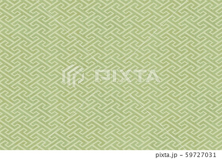【和柄】工字繋ぎ　緑 59727031