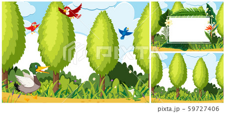 Set of nature scene Set of nature scene 59727406