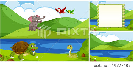Set of nature background Set of nature background 59727407