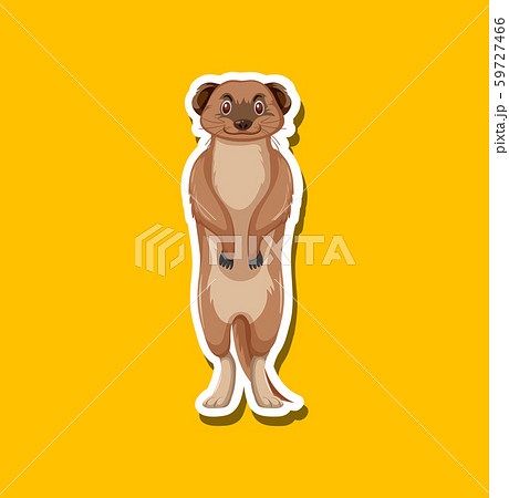 A meerkat cartoon character 59727466