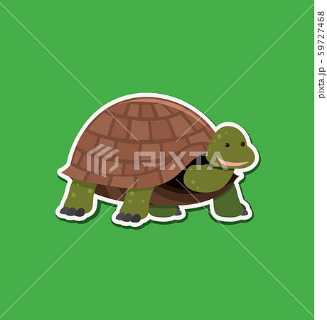 A Turtle Character Stickerのイラスト素材 A Turtle Character Stickerのイラスト素材