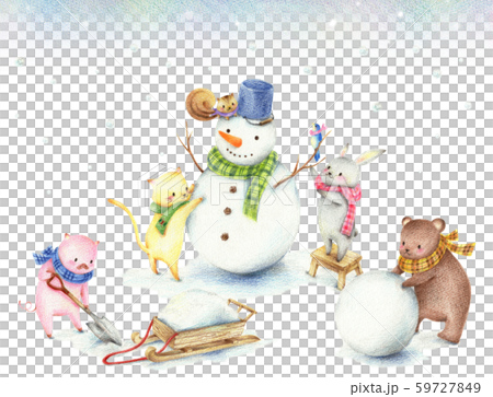 snowman clipart pictures of animals