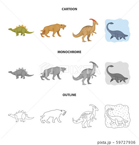 Vector illustration of animal and character icon. Set of animal and ancient stock symbol for web. Vector illustration of animal and character icon. Set of animal and ancient stock symbol for web. 59727936