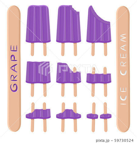 Vector illustration logo for natural grape ice 59730524