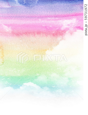 背景素材 空 虹色 テクスチャーのイラスト素材
