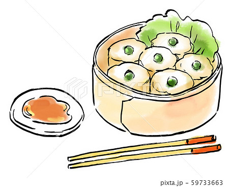 中華料理 食べ物 イラストのイラスト素材