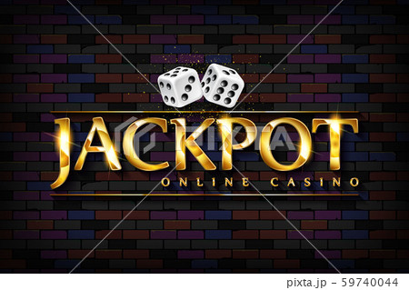 Vector chic casino sign Jackpot Vector chic casino sign Jackpot 59740044