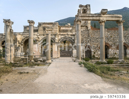 The ancient city of Ephesus.The Gates of Mazaeus 59743336
