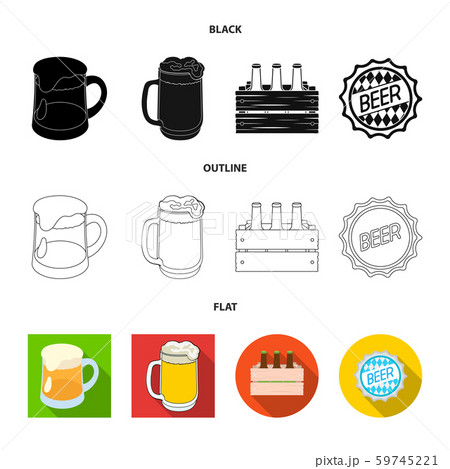 Vector design of minimal and pint logo. Set of minimal and craft stock vector illustration. Vector design of minimal and pint logo. Set of minimal and craft stock vector illustration. 59745221