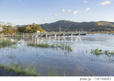 田土部堰　2019年　台風 59748065