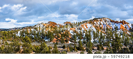 Panorama of Red Canyon in Utah, the USA 59749218