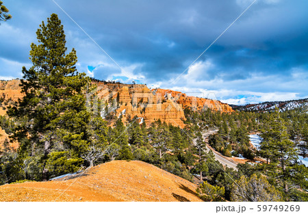 View of the Red Canyon in Utah, the USA View of the Red Canyon in Utah, the USA 59749269