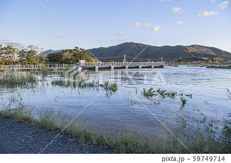 田土部堰　2019年　台風 59749714