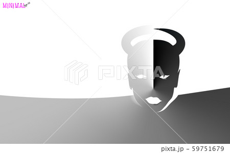 Abstract minimal contrast black and white 59751679