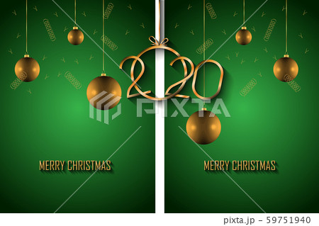 2020 Merry Christmas background. 59751940