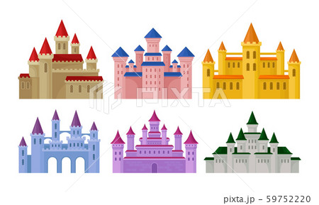 Castles and Fortresses Vector Set. Medieval Buildings Collection Castles and Fortresses Vector Set. Medieval Buildings Collection 59752220