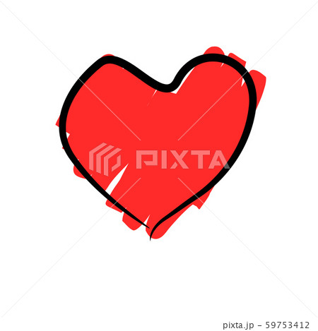 red heart hand drawn 59753412