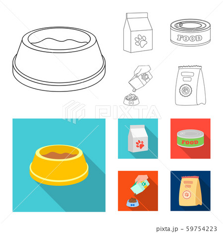 Vector illustration of food and tin icon. Set of food and bottle stock symbol for web. Vector illustration of food and tin icon. Set of food and bottle stock symbol for web. 59754223