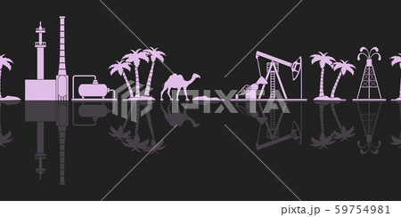 Oil industry vector seamless pattern 59754981