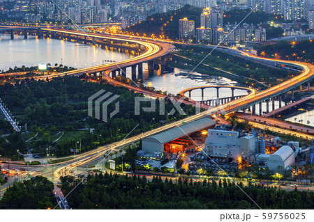 漢江 風景 韓国 59756025