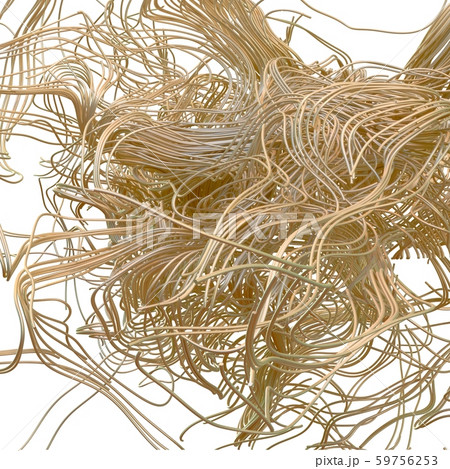 Chaotic volume lines. Abstract 3d illustration. Digital network concept. 59756253