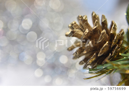 pine cones and green sparkling shapes forming a pine cones and green sparkling shapes forming a 59756699
