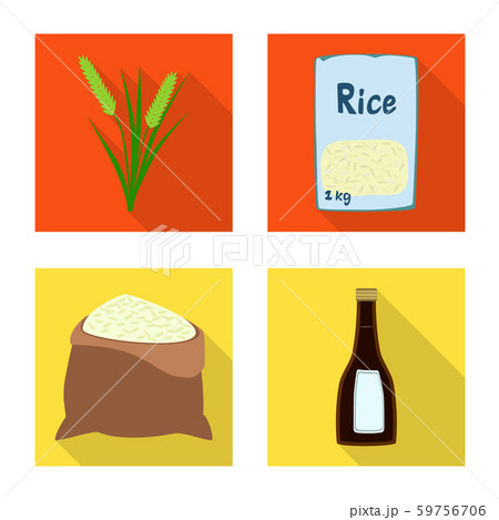 Isolated object of raw and agricultural icon. Collection of raw and ecological stock symbol for web. 59756706
