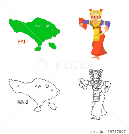 Vector design of and travel icon. Collection of and traditional stock vector illustration. 59757007