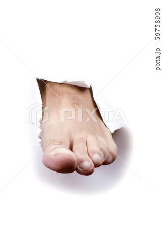leg on white 59758908