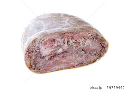 Pork gammon isolated on white 59759462