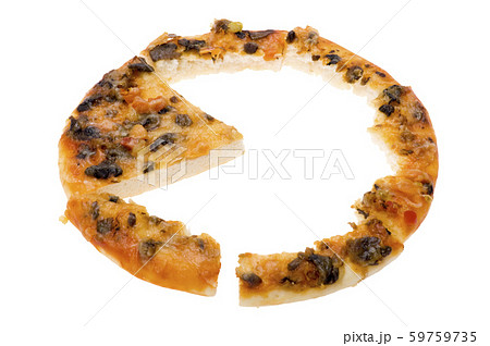 sliced pizza on white background sliced pizza on white background 59759735
