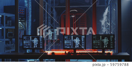 Interior of a space laboratory Interior of a space laboratory 59759788