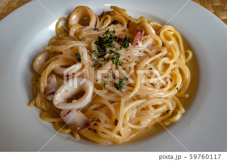 イタリア料理 カフェ 東京 ランチ イカわたクリームパスタ アップ 横 イタリア料理 カフェ 東京 ランチ イカわたクリームパスタ アップ 横 59760117