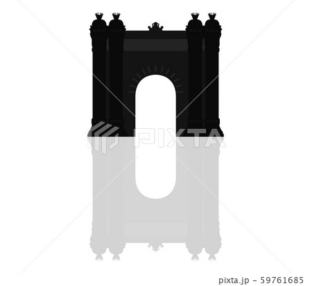 barcelona triumphal arch icon 59761685