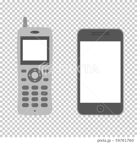 Phsとスマートフォンのイラスト素材