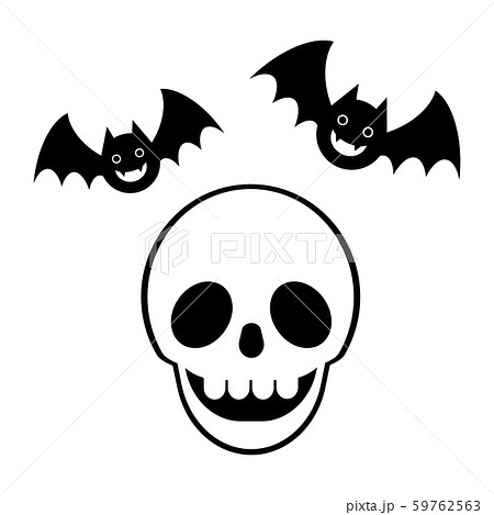 ドクロとコウモリ 59762563