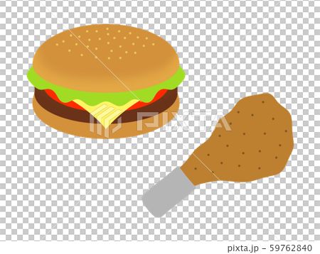 ハンバーガーとフライドチキン 59762840