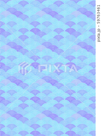 鮫小紋　12ライン　（背景素材）　 59763461