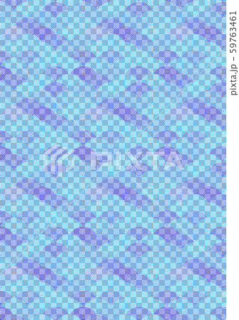 鮫小紋　12ライン　（背景素材）　 59763461