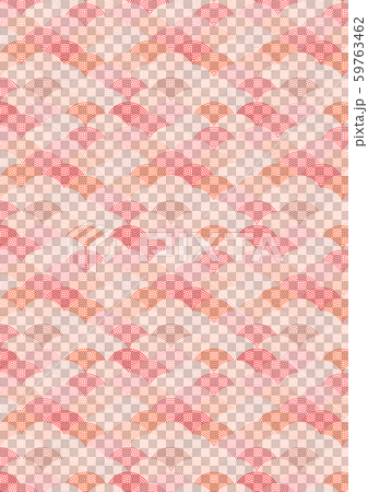 鮫小紋　12ライン　（背景素材）　 59763462