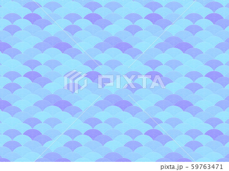 鮫小紋　20ライン　（背景素材）　 59763471