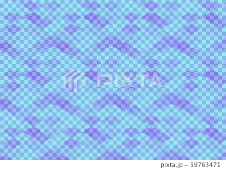 鮫小紋　20ライン　（背景素材）　 59763471