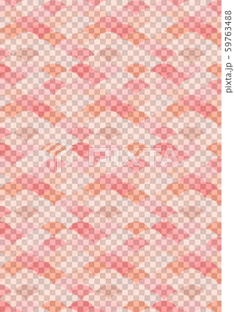 鮫小紋　20ライン　（背景素材）　 59763488