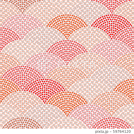 鮫小紋　12ライン　（背景素材）　パターン 59764120