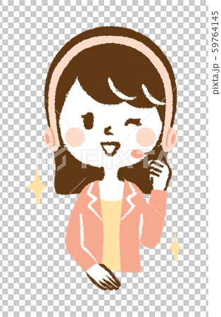 オペレーター ヘッドセット コールセンター 女性 イラスト オペレーター ヘッドセット コールセンター 女性 イラスト 59764145