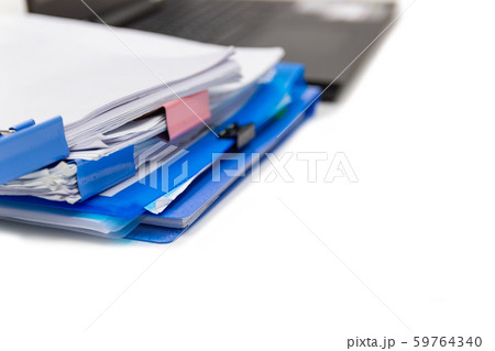 file folder and Stack of business file folder and Stack of business 59764340