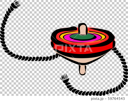 用來轉動彩色陀螺的繩子，是日本傳統玩具之一 59764543