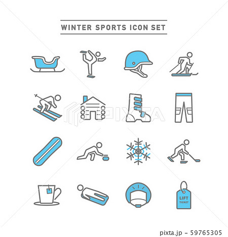 WINTER SPORTS ICON SET 59765305